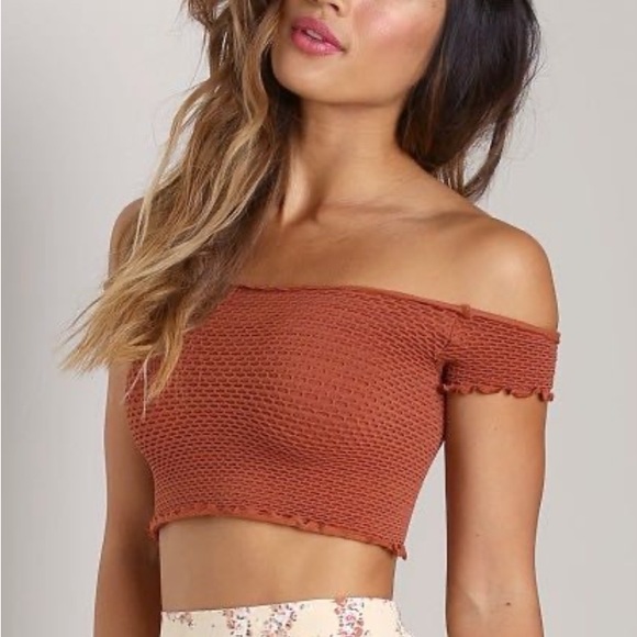 Free People Tops - Intimately Free People Textured Off The Shoulder‎ Top XS/S
